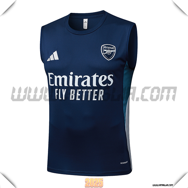 Canotta Allenamento Arsenal Blu/Bianco 2025 2026