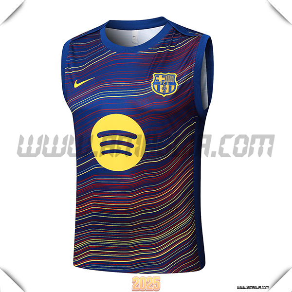 Canotta Allenamento FC Barcellona Blu 2025 2026