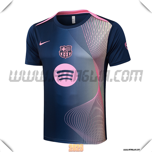 T Shirt Allenamento FC Barcellona Blu/Rosa 2025 2026
