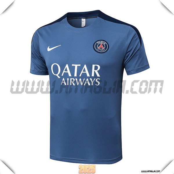T Shirt Allenamento PSG Grigio/Blu 2025 2026 -02
