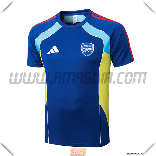 T Shirt Allenamento Arsenal Blu/Rosso/Giallo 2025 2026