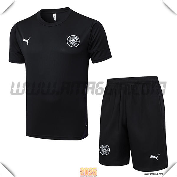 T Shirt Allenamento Manchester City Nero 2025 2026