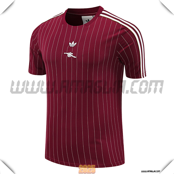 T Shirt Allenamento Arsenal Rosso 2025 2026