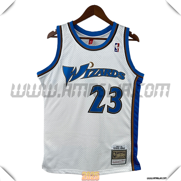 Maglia Washington Wizards (JORDAN #23) 2025/26 Bianco/Blu