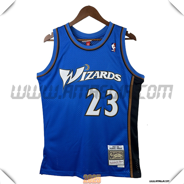 Maglia Washington Wizards (JORDAN #23) 2025/26 Blu/Bianco/Nero