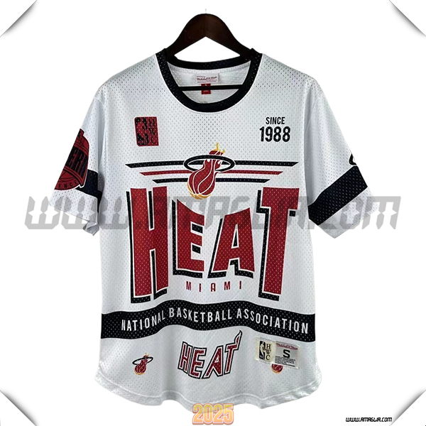 Maglia Miami Heat Retro 2025/26 Bianco/Rosso/Nero