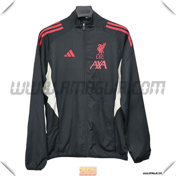 Giacca A Vento FC Liverpool Nero/Rosso/Bianco 2025 2026