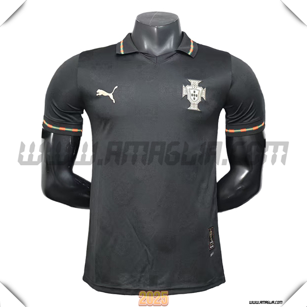 Seconda Maglia Squadra Portogallo Coppa del Mondo 2026 Nero