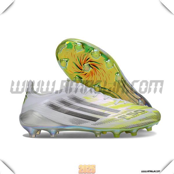 Adidas Scarpe Da Calcio F50 ELITE FG Bianco/Grigio/Giallo