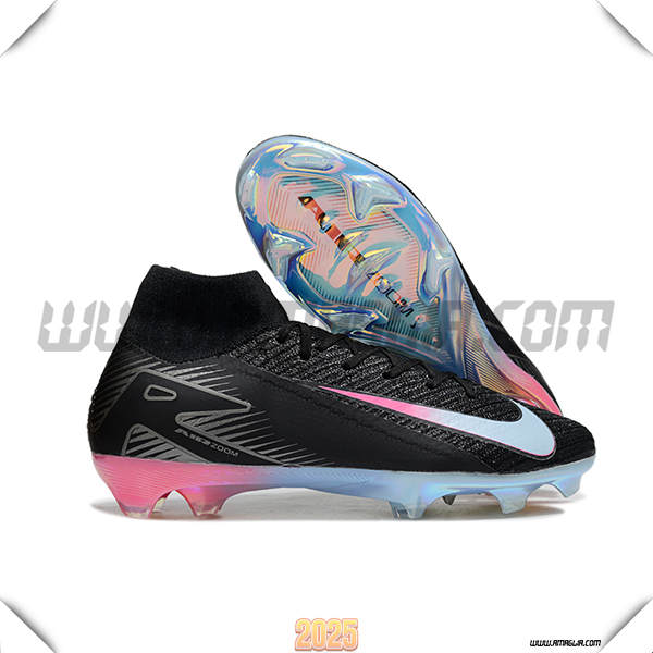 Nike Scarpe Da Calcio Air Zoom Mercurial Superfly IIX Elite FG Nero/Blu/Rosa