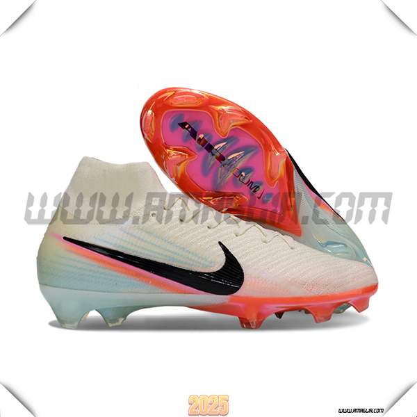 Nike Scarpe Da Calcio Air Zoom Mercurial Superfly IIX Elite FG Beige/Nero/Blu/Rosa