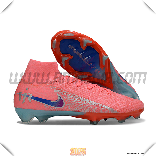 Nike Scarpe Da Calcio Air Zoom Mercurial Superfly IIX Elite FG Rosa/Blu -02