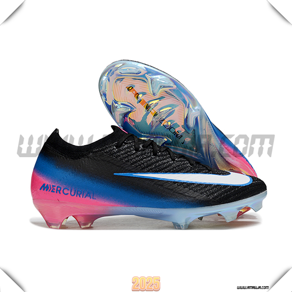 Nike Scarpe Da Calcio AIR Zoom Mercurial Vapor 16 Elite XXV FG Nero/Bianco/Blu/Rosa