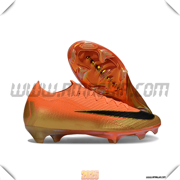 Nike Scarpe Da Calcio AIR Zoom Mercurial Vapor 16 Elite XXV FG Arancia/Nero