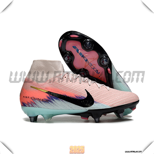 Nike Scarpe Da Calcio Air Zoom Mercurial Superfly IIX Elite SG Rosa/Nero/Blu