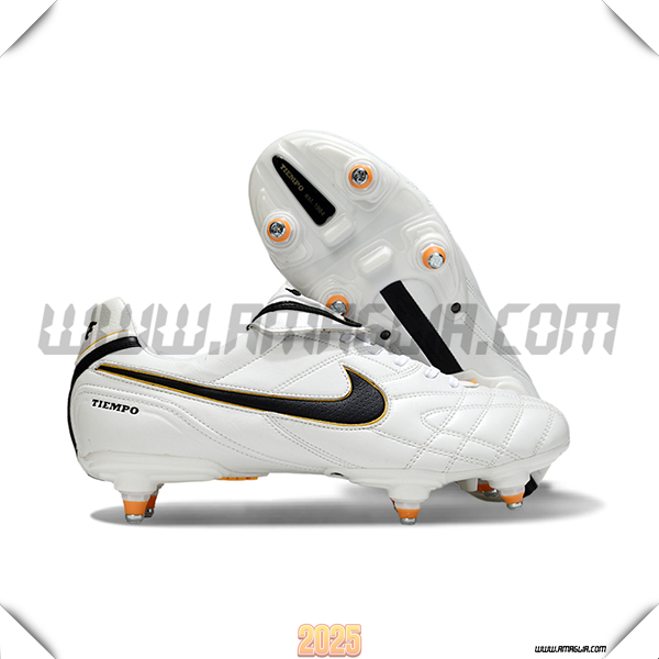 Nike Scarpe Da Calcio Tiempo Legend V Elite LUXE SG Bianco/Nero