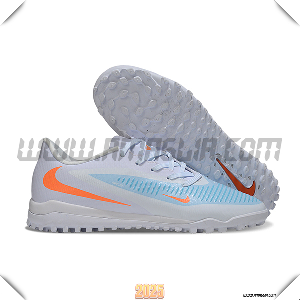 Nike Scarpe Da Calcio Phantom 6 Low Academy "Erling Haaland" Bianco/Blu/Arancia