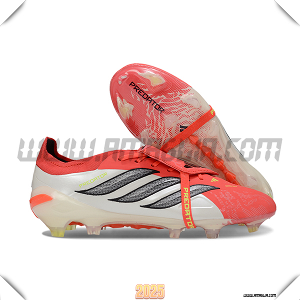 Adidas Scarpe Da Calcio 26 Predator Elite Tongue FG Beige/Arancia/Grigio