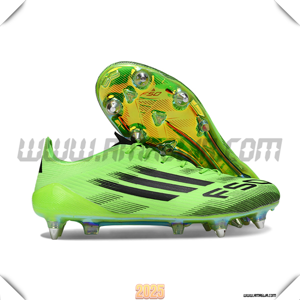 Adidas Scarpe Da Calcio F50 ELITE SG Verde/Nero -02