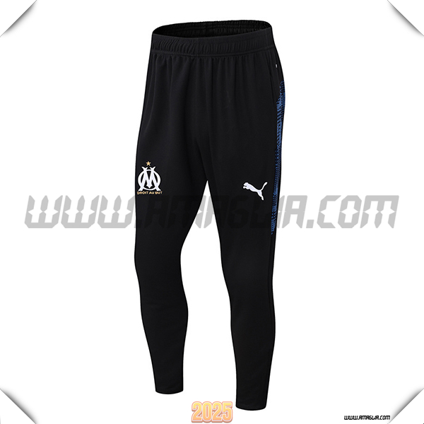 Pantaloni Allenamento Marsiglia Nero 2025 2026