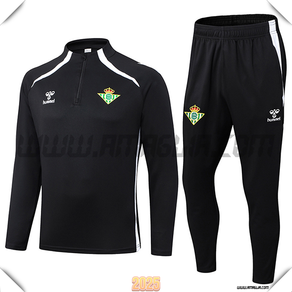 Tuta Calcio Real Betis Nero/Bianco 2025 2026