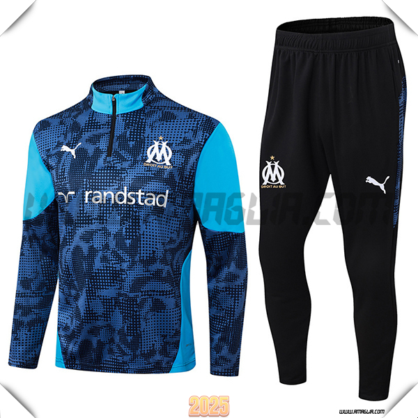 Tuta Calcio Marsiglia Blu/Nero 2025 2026