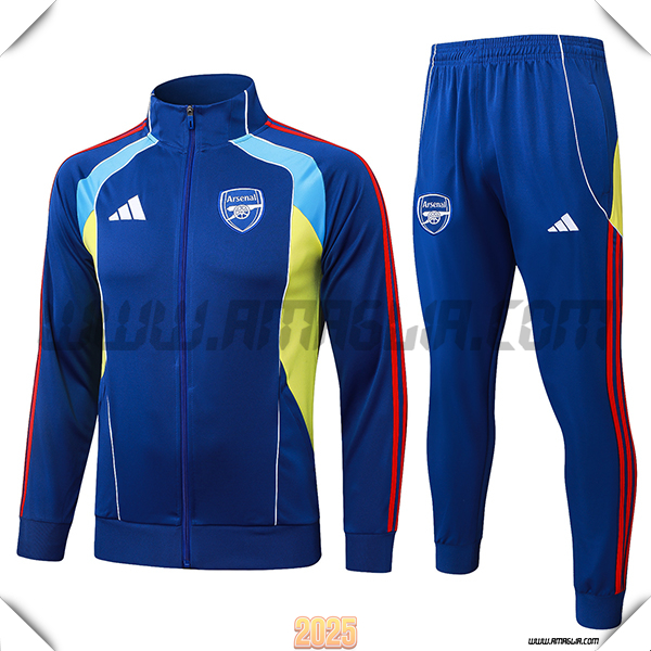 Tuta Calcio Giacca Arsenal Blu/Giallo 2025 2026