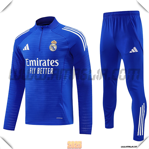 Tuta Calcio Real Madrid Blu 2025 2026