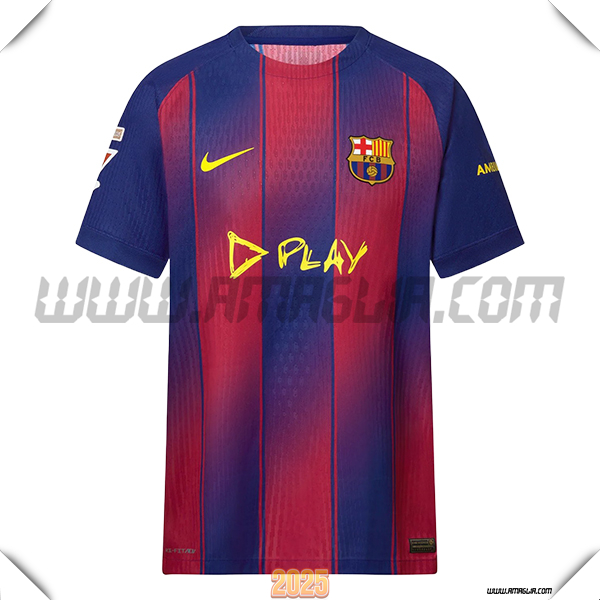 Nuovo Maglia da FC Barcellona Ed Sheeran Edition Blu/Rosso 2025 2026