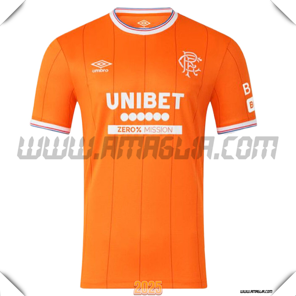Nuovo Maglia da Rangers FC Quarto Arancia 2025 2026