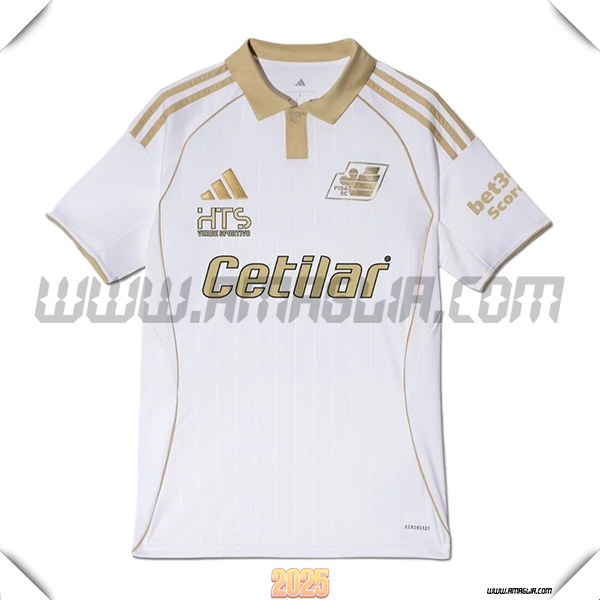 Nuovo Maglia da Pisa Terzo Bianco 2025 2026