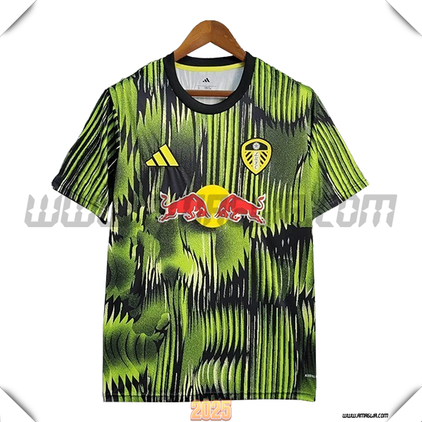 T Shirt Allenamento Leeds United Verde/Nero 2025 2026