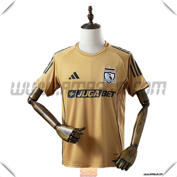 T Shirt Allenamento Colo-Colo Marrone/Nero 2025 2026