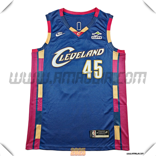 Maglia Cleveland Cavaliers (MITCHELL #45) 2025/26 Blu/Rosso