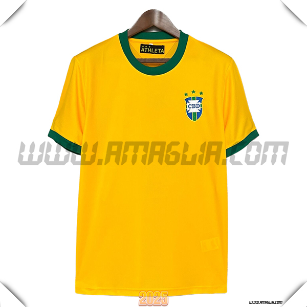 Prima Maglia da Bresil Retro 1971 GIALLO