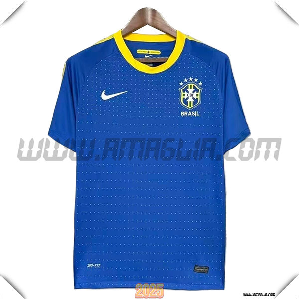 Seconda Maglia da Bresil Retro 2010 Blu