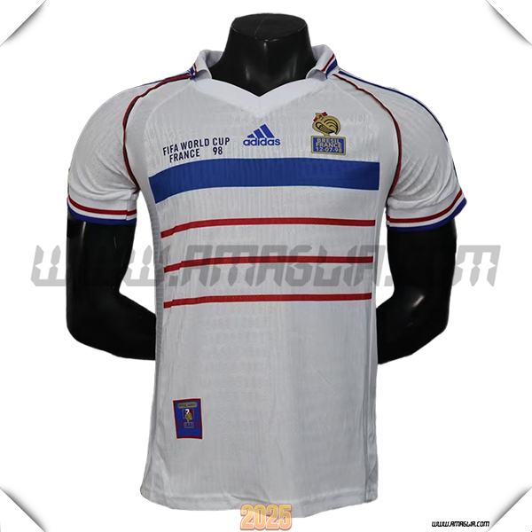 Seconda Maglia da France Retro 1998/1999 Bianco