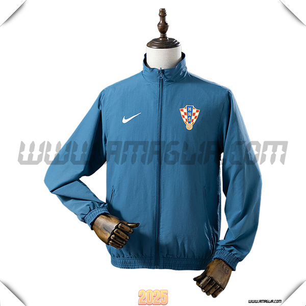 Giacca A Vento Croazia Blu 2025 2026 -02