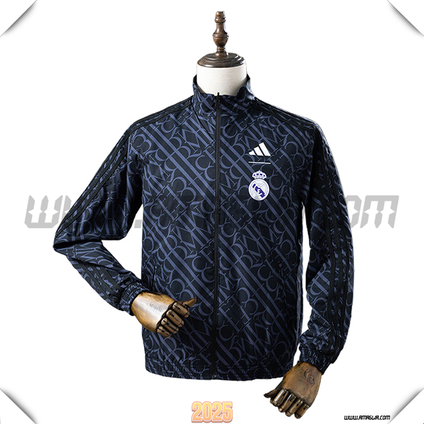Giacca A Vento Real Madrid Nero 2025 2026 -02