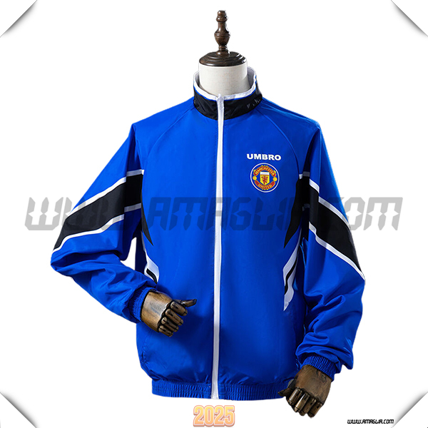 Giacca A Vento Manchester United Blu/Nero/Bianco 2025 2026
