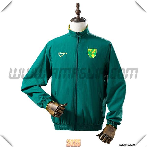 Giacca A Vento Norwich City Verde 2025 2026