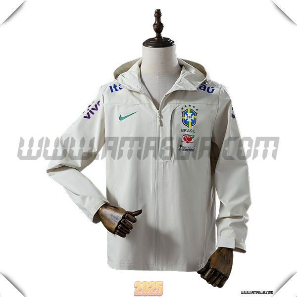 Giacca A Vento Brasile Bianco 2025 2026