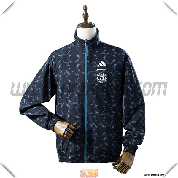 Giacca A Vento Manchester United Nero 2025 2026
