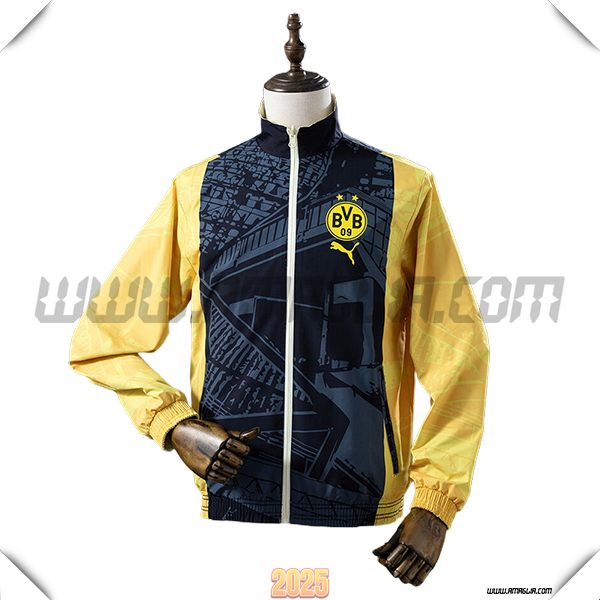 Giacca A Vento Dortmund Giallo/Nero 2025 2026