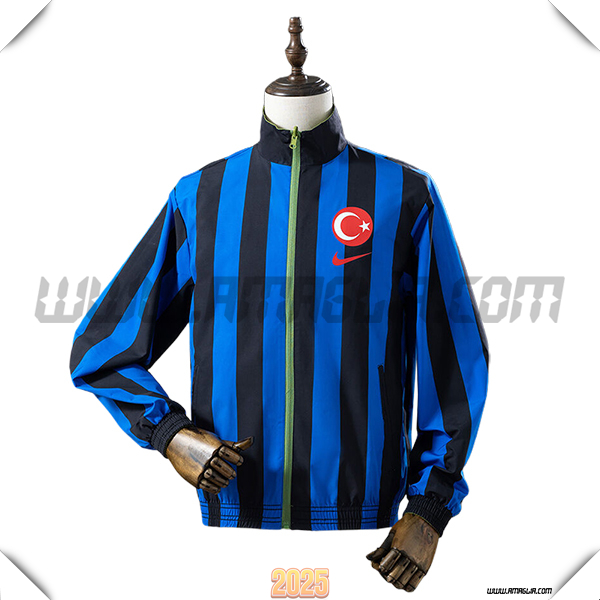 Giacca A Vento Turco Blu/Nero 2025 2026