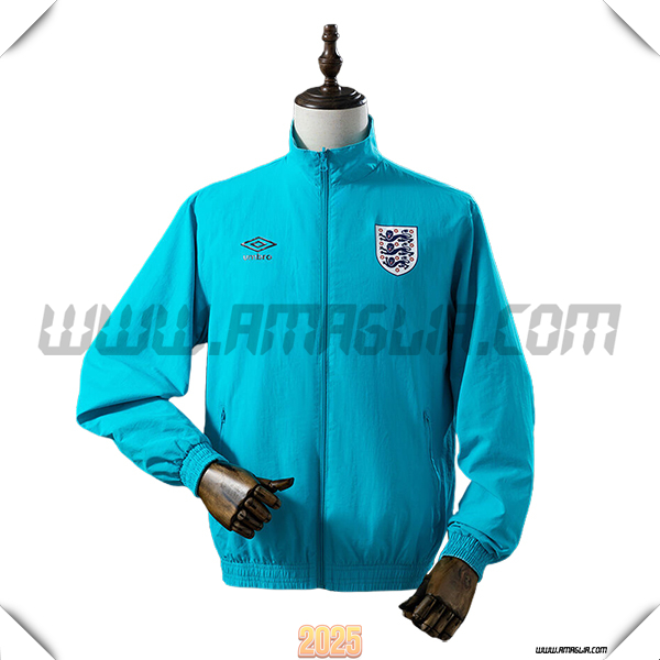 Giacca A Vento Inghilterra Azzurro 2025 2026