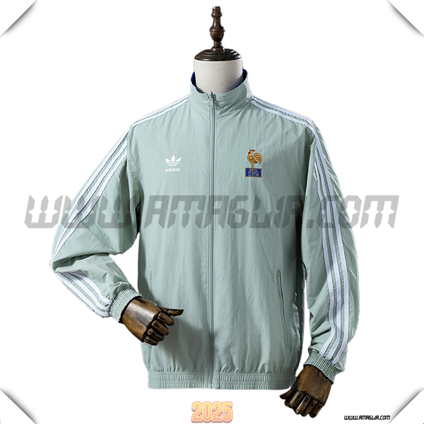 Giacca A Vento Francia Verde/Bianco 2025 2026