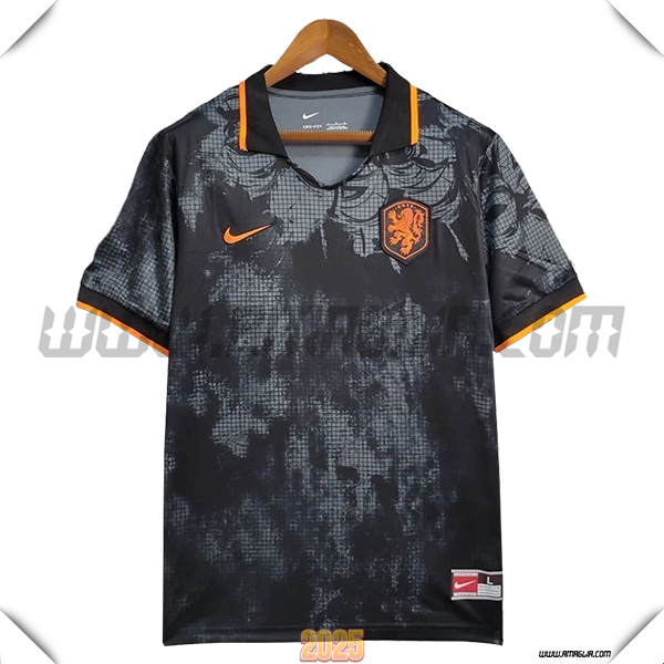 Maglia Squadra Portiere Pays-Bas Nero 2025 2026