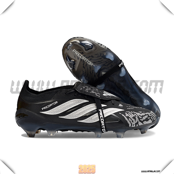 Adidas Scarpe Da Calcio 26 Predator Elite Tongue FG Nero/Grigio