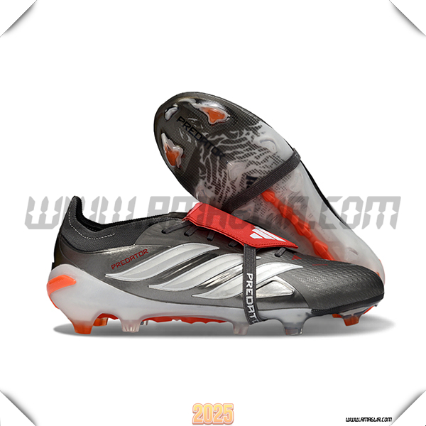 Adidas Scarpe Da Calcio 26 Predator Elite Tongue FG Grigio/Bianco/Arancia